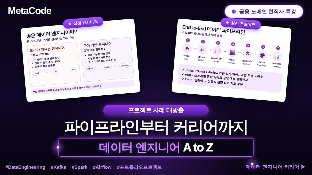 카카오 추천팀 출신 엔지니어가 말하는 좋은 데이터 엔지니어의 조건 영상 썸네일