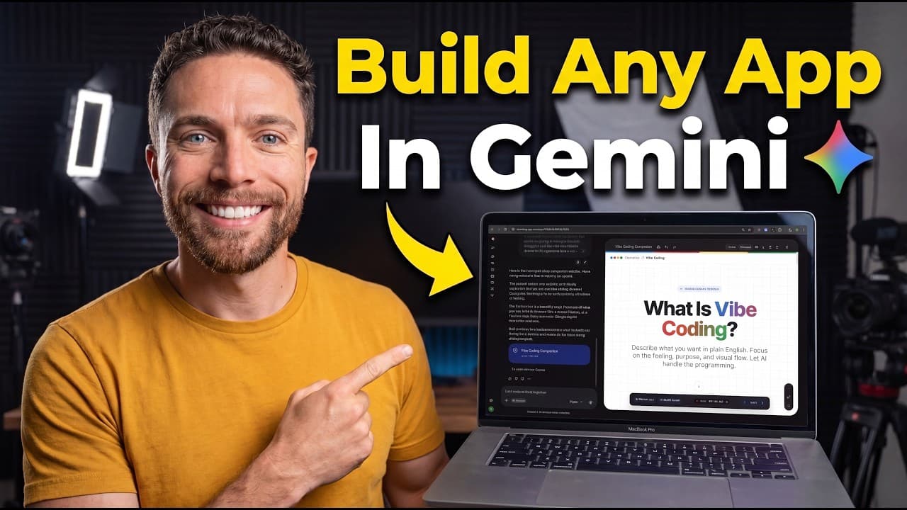 코드 없이 Gemini Canvas로 앱과 웹사이트 만들기 영상 썸네일