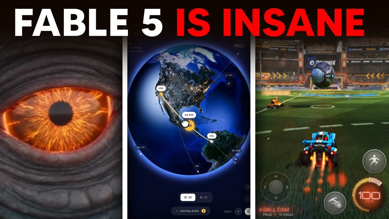 클로드 Fable 5 활용 사례 총정리: 브라우저 게임부터 3D 월드·프론트엔드 디자인까지 영상 썸네일