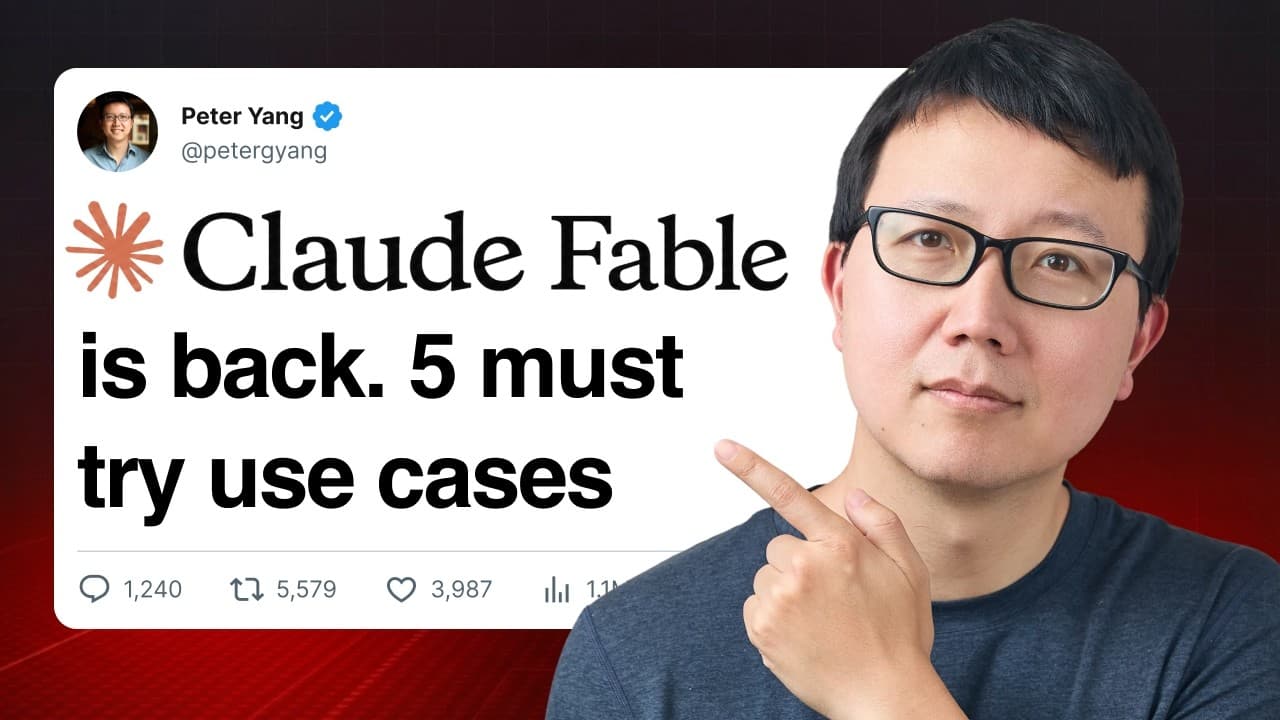 최고 성능 AI 모델을 제대로 쓰는 법: Fable 5 실전 활용 5가지와 팁 3가지 영상 썸네일