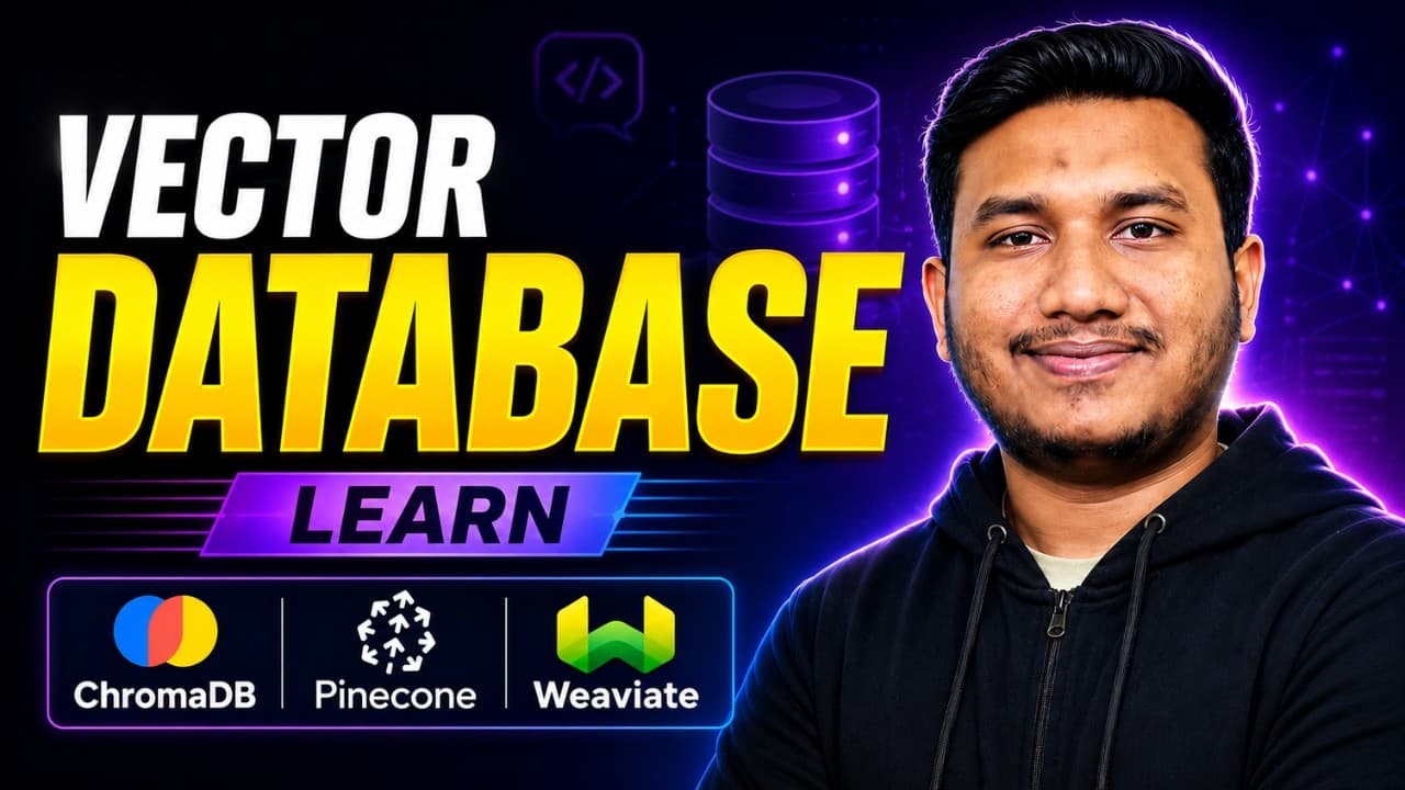 Complete Tutorial on Vector Database - Learn ChromaDB, Pinecone & Weaviate | Generative AI 영상 썸네일