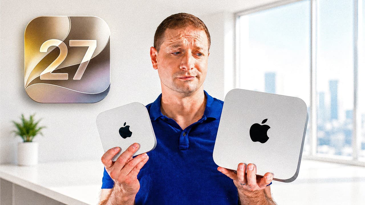 macOS 27에 숨어 있던 애플의 내장 AI 'FM' — 맥 미니가 맥 스튜디오와 같은 속도인 이유 영상 썸네일