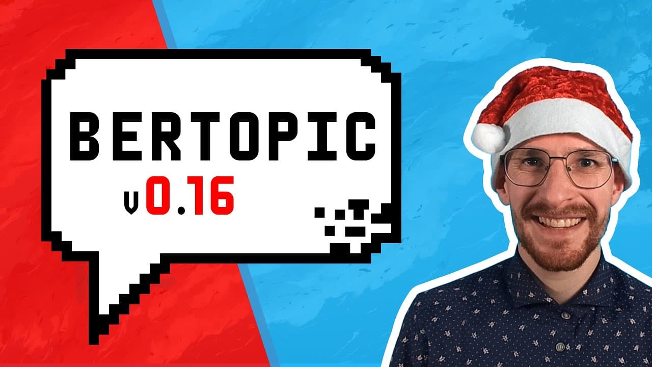 BERTopic v0.16 공개: 제로샷 토픽 모델링과 모델 병합, LLM 지원이 더해졌다 영상 썸네일