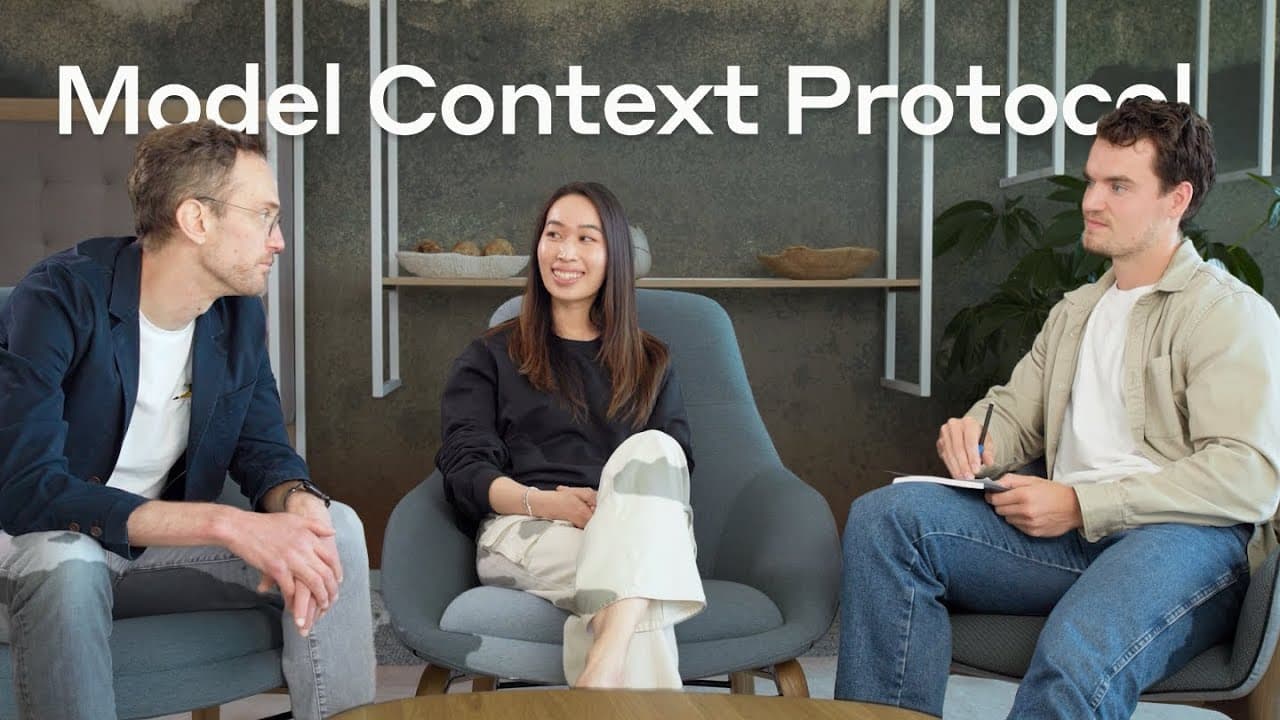 AI에 세상을 연결하는 표준, MCP — 앤트로픽 제작자들이 직접 밝힌 탄생과 미래 영상 썸네일