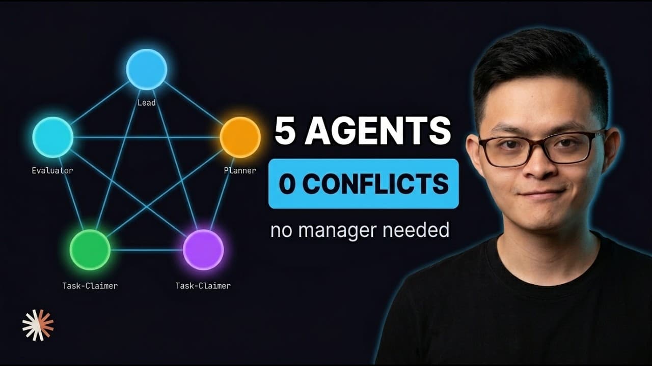 터미널 다섯 개로는 안 된다: 멀티 에이전트를 실제로 굴리는 네 가지 장치 영상 썸네일