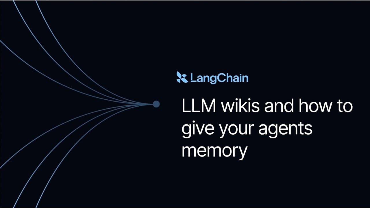 LLM 위키와 에이전트 메모리: 랭체인·크로마·도수가 말하는 지식의 새 그릇 영상 썸네일