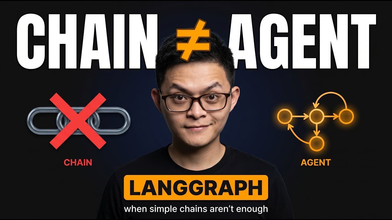 LangChain 1.0 입문: 파이프라인과 상태 머신으로 안정적인 AI 에이전트 만들기 영상 썸네일