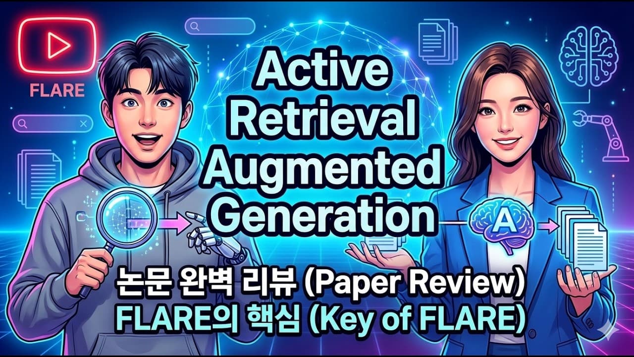 확신이 없을 때만 검색한다: 환각을 줄이는 능동 검색 방식 FLARE 영상 썸네일
