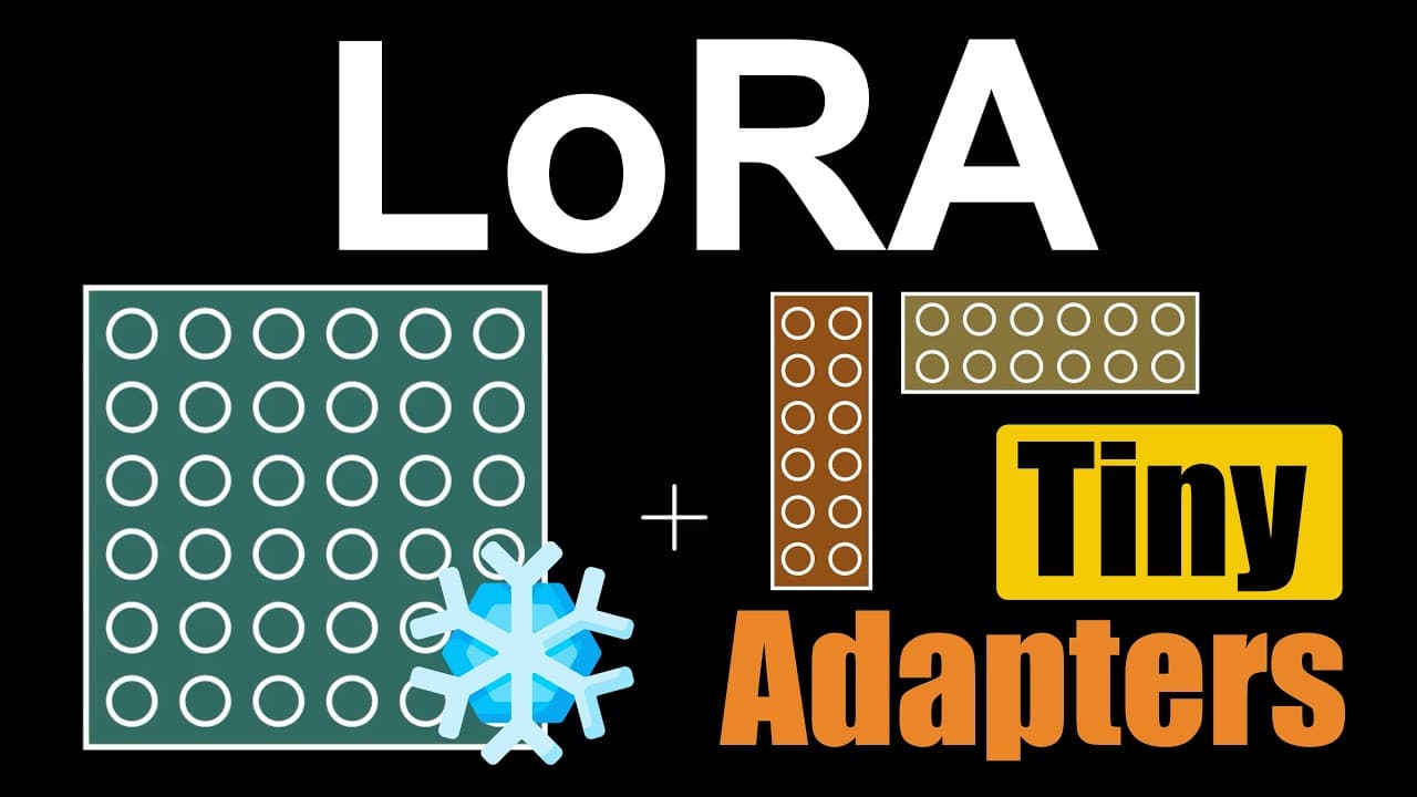 거대 AI 모델을 저렴하게 길들이는 법: LoRA부터 QLoRA·VeRA·DoRA까지 영상 썸네일