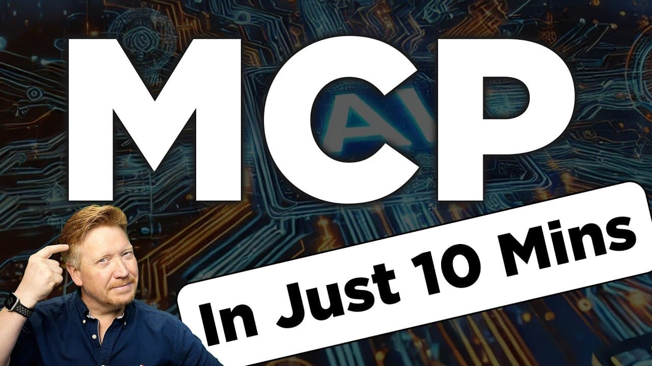 MCP(모델 컨텍스트 프로토콜) 쉽게 이해하기: AI 에이전트를 여는 열쇠 영상 썸네일