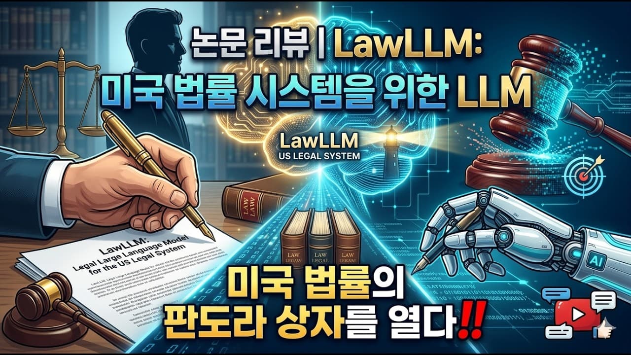 ‘비슷한 판례’와 ‘구속력 있는 선례’를 갈라낸 법률 특화 AI, LawLLM 영상 썸네일
