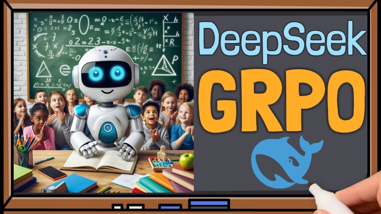 딥시크 R1을 만든 강화학습, GRPO는 무엇을 바꿨나 — DeepSeekMath 논문 해설 영상 썸네일