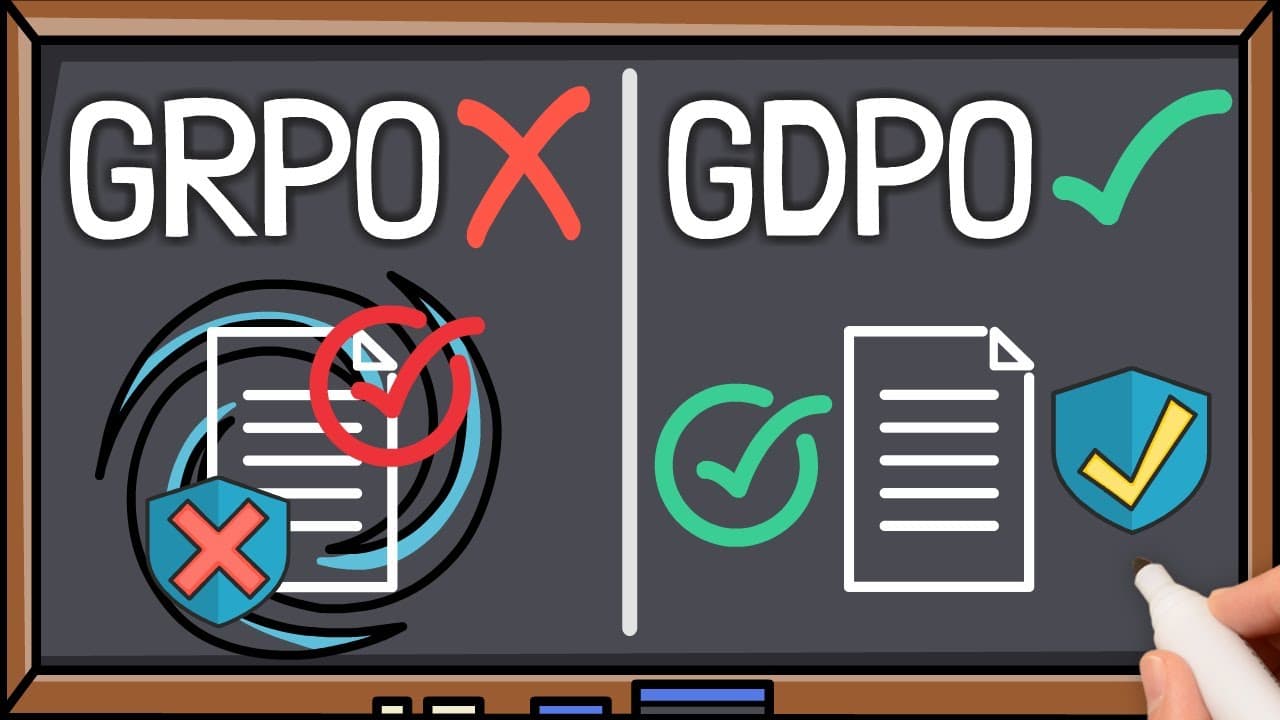 여러 보상을 한꺼번에 다루는 LLM 강화학습, NVIDIA의 GDPO 영상 썸네일