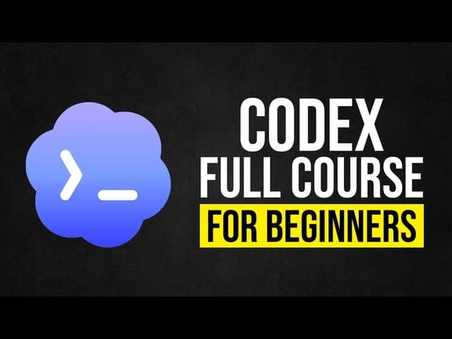 OpenAI Codex 입문 가이드: 설치부터 컴퓨터 제어·에이전트 기능까지 영상 썸네일