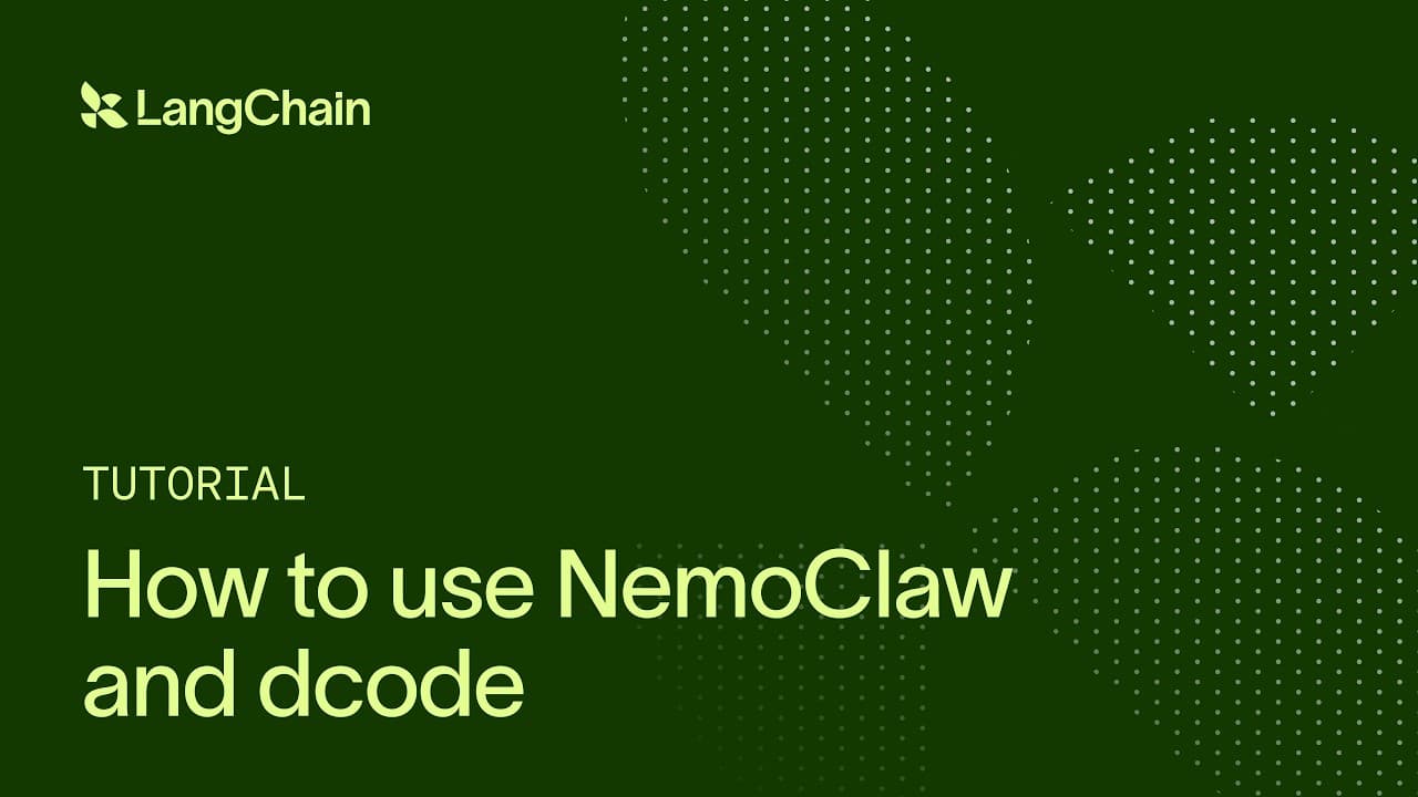 거버넌스가 적용된 샌드박스에서 AI 코딩 에이전트 돌리기: LangChain dcode와 NemoClaw 영상 썸네일