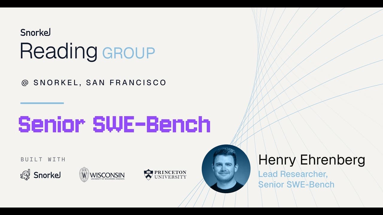 Senior SWE-Bench: 시니어 엔지니어처럼 코딩 에이전트를 평가하다 영상 썸네일