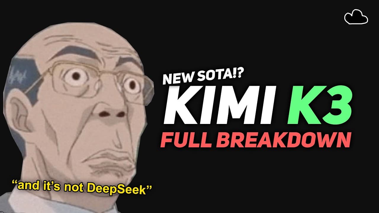 2.8조 파라미터 오픈웨이트 모델 Kimi K3, 폐쇄형과의 격차를 지웠다 영상 썸네일