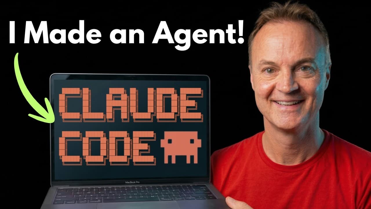 Claude Code로 첫 AI 에이전트 만들기: '시키는 AI'에서 '스스로 하는 AI'로 영상 썸네일