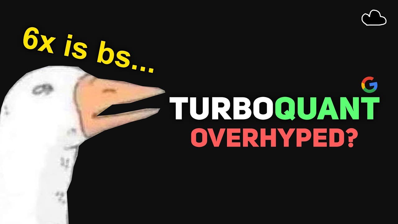 구글 TurboQuant의 '메모리 6배 절감', 비교 기준을 열어보니 영상 썸네일