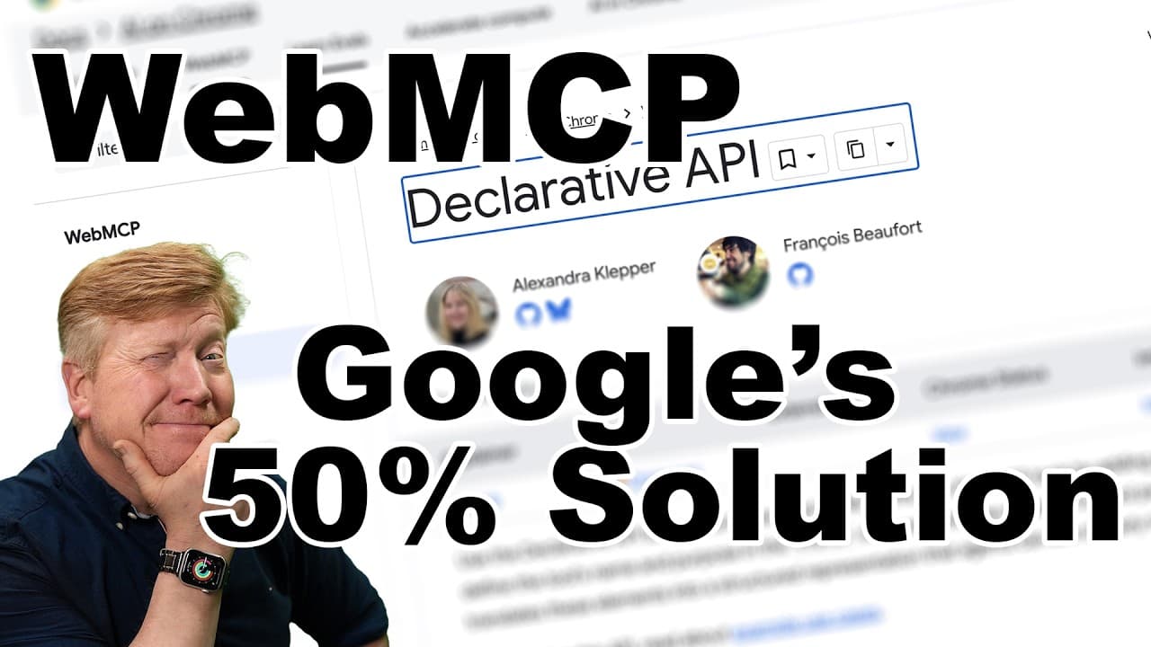 웹MCP, 개발자 도구는 두 배로 좋아졌지만 아직 '절반의 완성' 영상 썸네일
