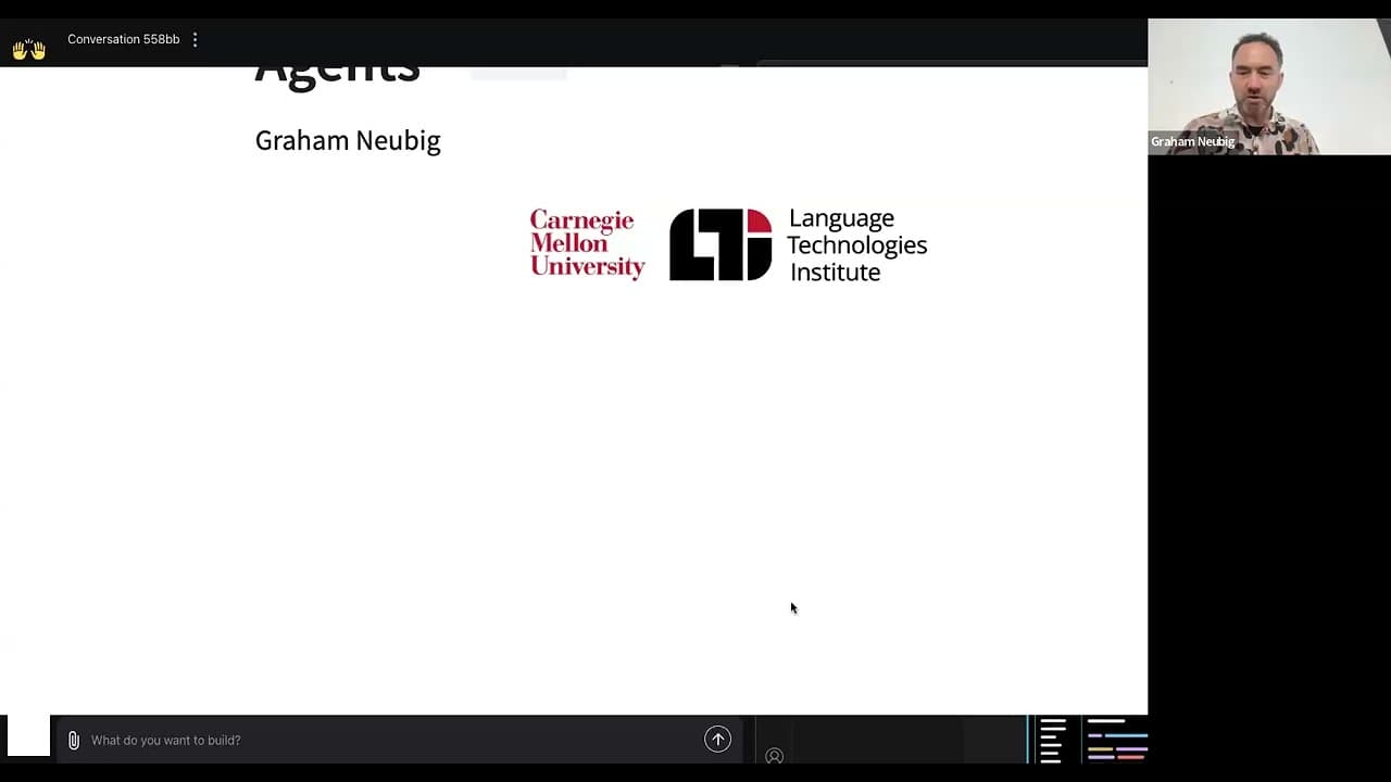 AI 에이전트를 실제로 돌리면 무엇이 문제인가 — CMU 추론 강의가 짚은 비용과 한계 영상 썸네일