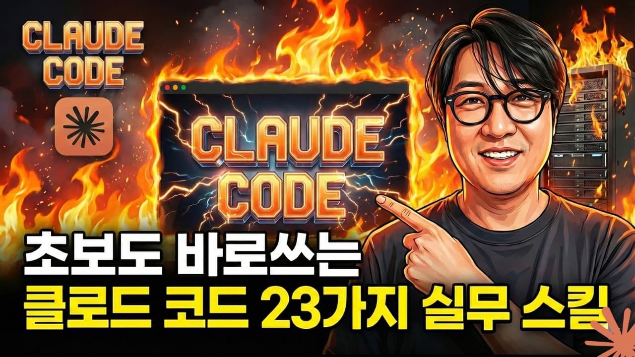 클로드 코드, 설치부터 병렬 작업까지 — 입문자가 놓치기 쉬운 23가지 실전 팁 영상 썸네일