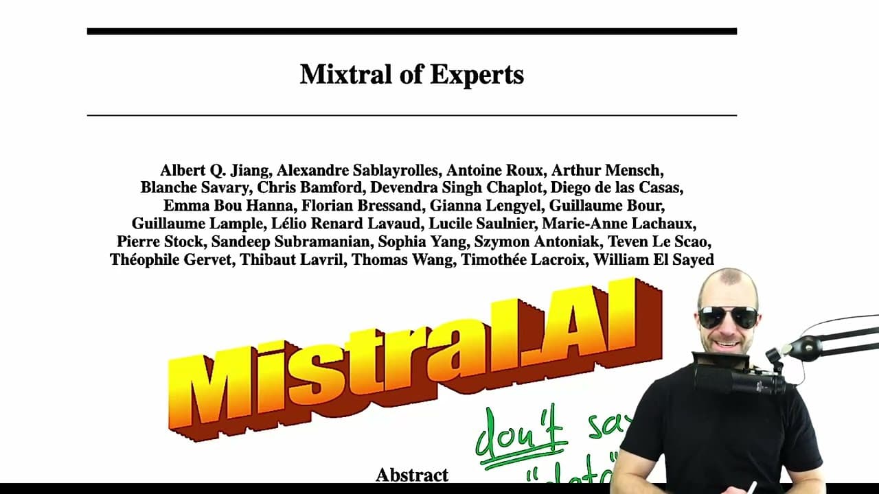 적은 활성 파라미터로 큰 성능을: Mixtral과 희소 전문가 혼합(MoE) 영상 썸네일