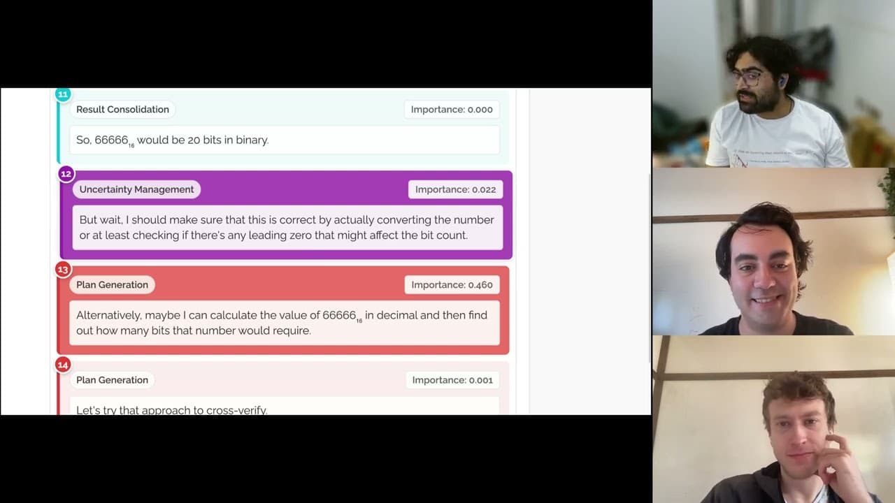 생각의 사슬에서 정말 중요한 문장 찾기: 추론 모델을 문장 단위로 해부한 '사고 앵커' 연구 영상 썸네일