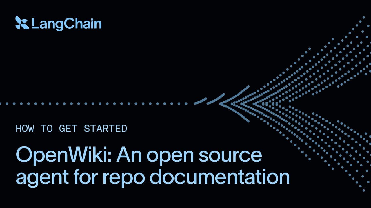 명령어 하나로 코드베이스 문서를 쓰고 매일 갱신하는 오픈소스 에이전트 'OpenWiki' 영상 썸네일