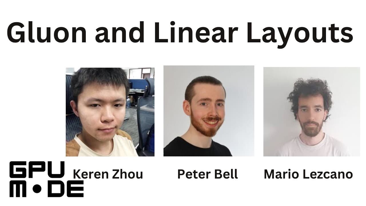 Triton으로는 부족했다: OpenAI 팀이 만든 커널 언어 Gluon과 선형 레이아웃 영상 썸네일