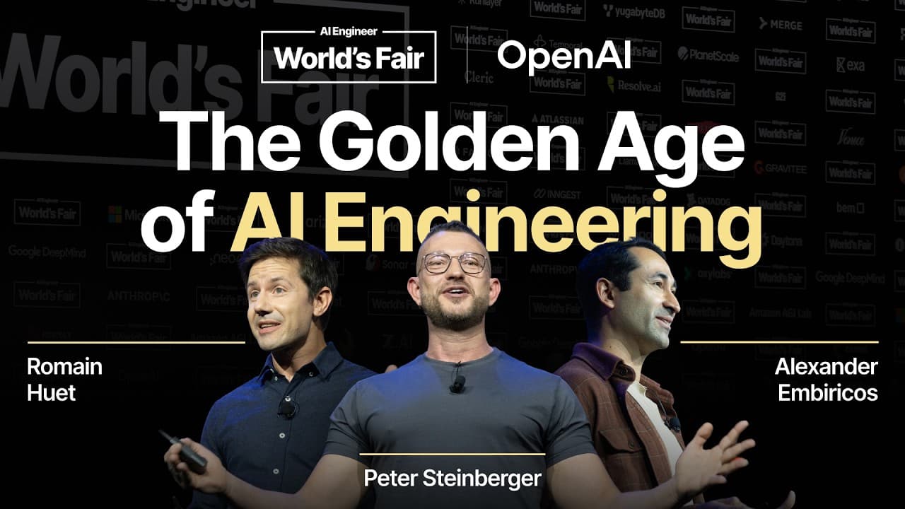 OpenAI가 그린 "AI 엔지니어링 황금기": 코드 작성이 아니라 루프 설계의 시대 영상 썸네일