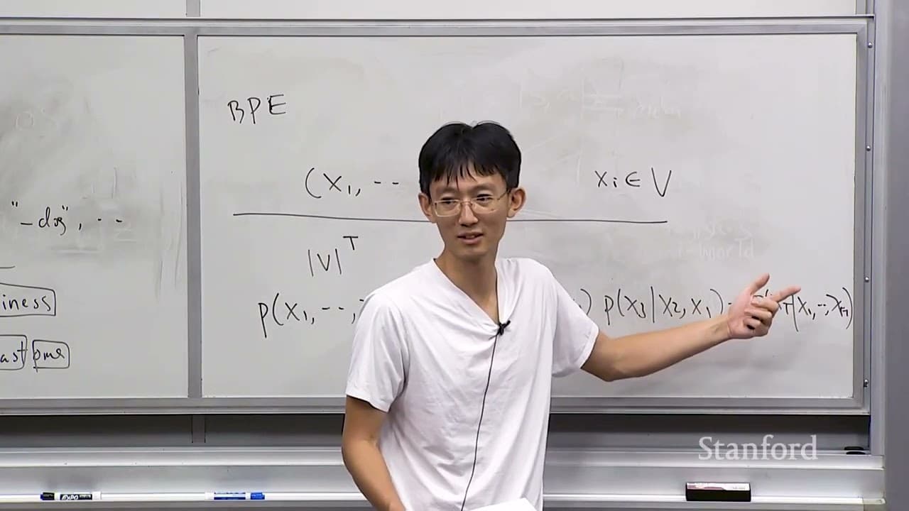 스탠퍼드 CS229 14강: 토큰을 쪼개는 이유부터 어텐션 마스킹까지 영상 썸네일