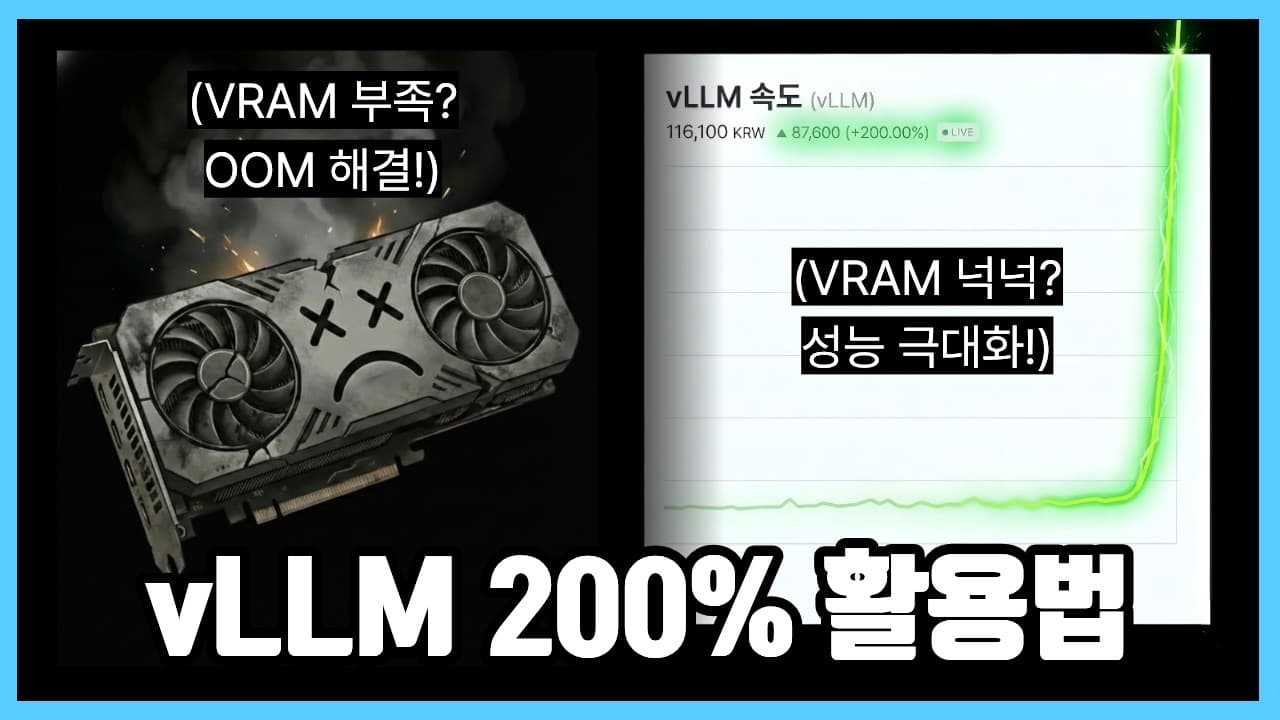 vLLM 속도를 되찾는 설정값 고르기: VRAM이 모자랄 때와 남을 때 영상 썸네일