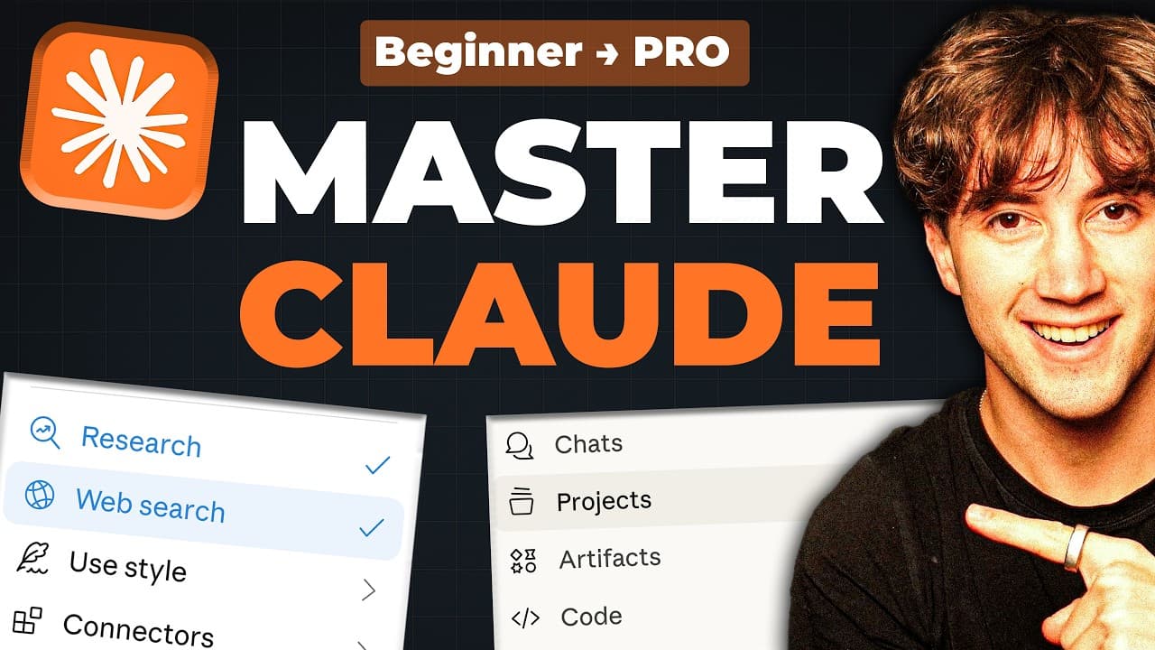 Claude를 개인 비서로: 프롬프트부터 스킬·커넥터까지 전 기능 활용법 영상 썸네일