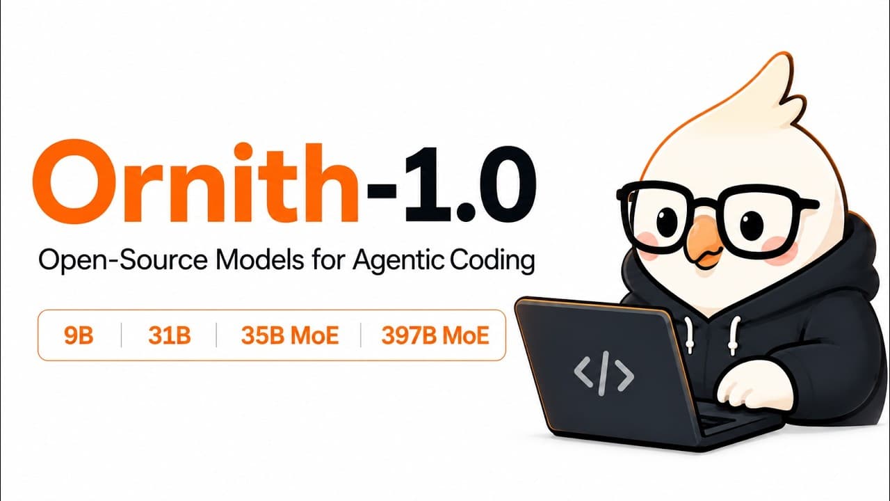 스스로 실행 하네스를 작성하는 코딩 모델 'Ornith 1.0' 살펴보기 영상 썸네일