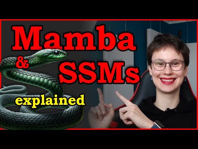 트랜스포머의 대항마 맘바(Mamba): 상태공간모델이 긴 문맥을 선형 시간에 처리하는 법 영상 썸네일