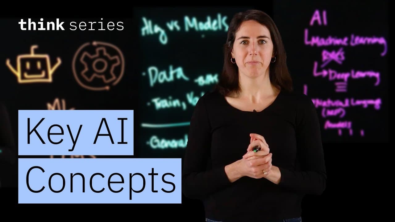 머신러닝·딥러닝·생성형 AI·NLP 한눈에: IBM이 정리한 AI 핵심 용어 영상 썸네일