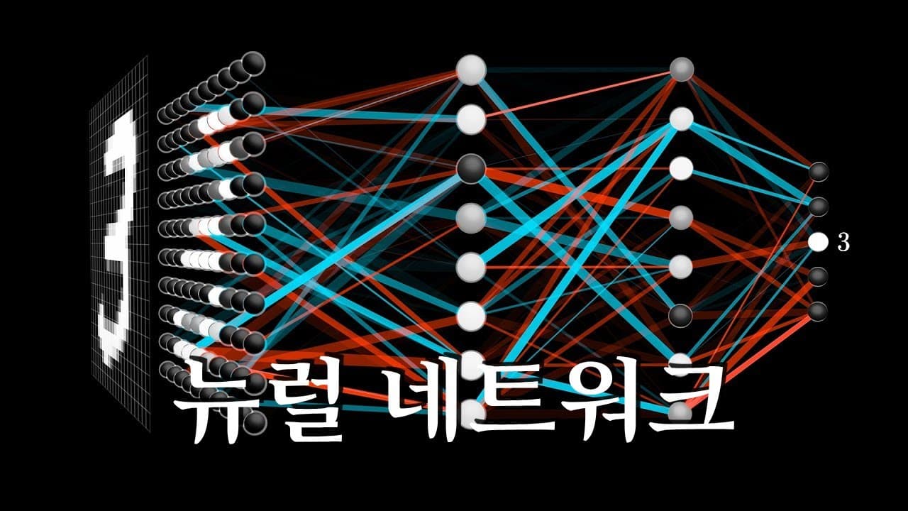 손글씨 숫자 하나를 알아보려고 신경망은 1만 3천 개의 숫자를 조정한다 영상 썸네일