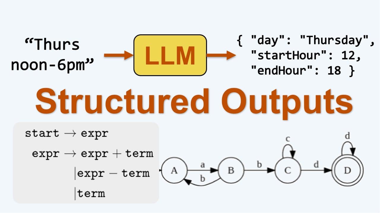 LLM이 JSON 형식을 100% 지키게 만드는 법: 구조화 출력의 내부 원리 영상 썸네일