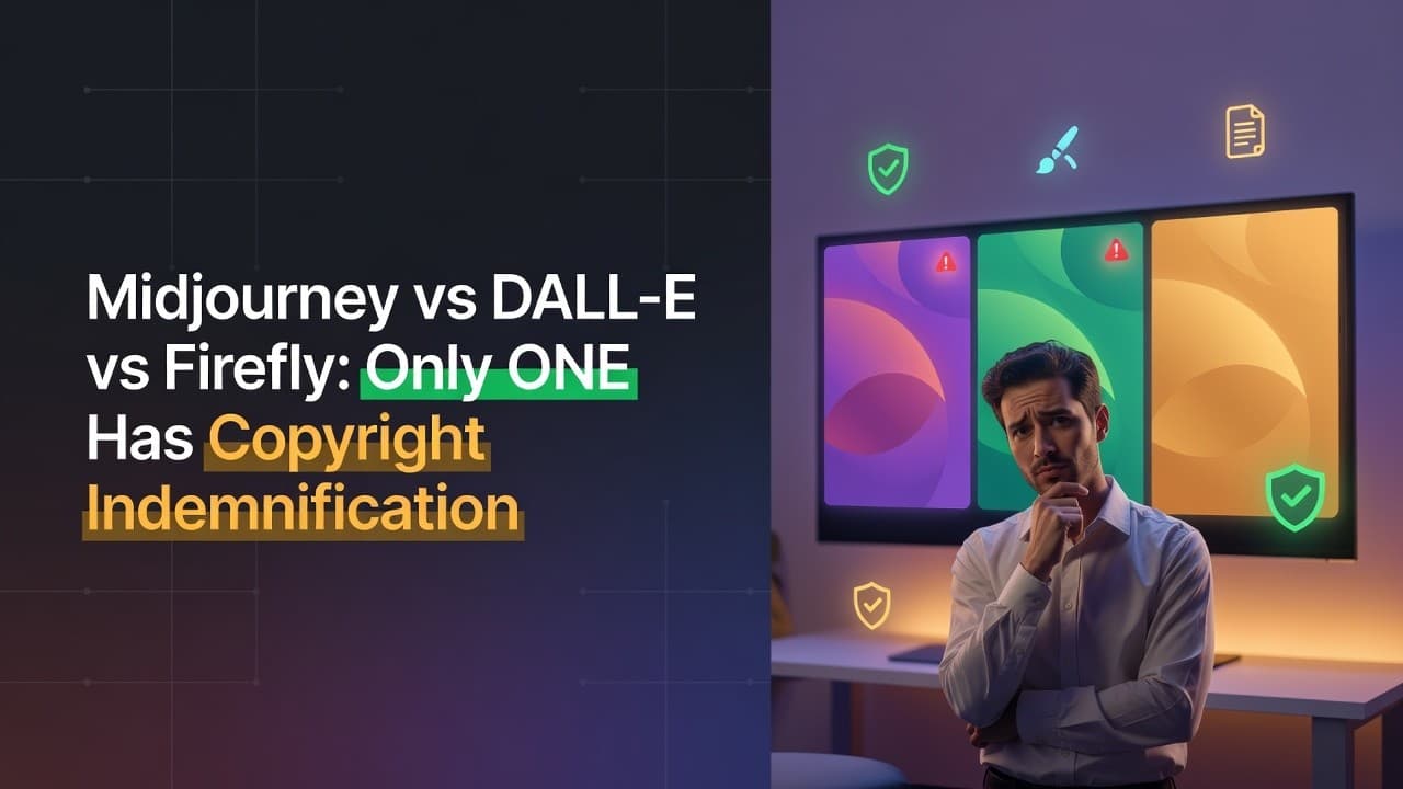 미드저니 vs DALL·E vs 어도비 파이어플라이: 2026년 AI 이미지 생성기, 용도별로 갈린다 영상 썸네일