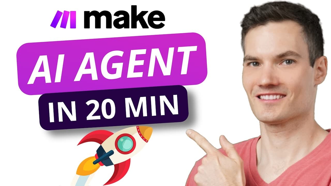 코드 없이 만드는 첫 AI 에이전트: Make로 고객 이메일 자동 응대 시스템 구축하기 영상 썸네일