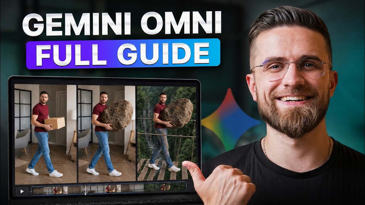 구글 Gemini의 영상 생성 'Omni' 실전 점검: 물리·캐릭터 일관성·대화형 편집 영상 썸네일