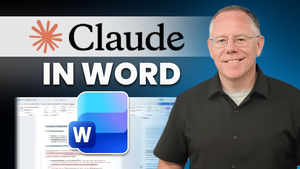 마이크로소프트 워드에서 Claude 쓰기: 설치부터 앱 간 작업, Copilot과의 차이까지 영상 썸네일