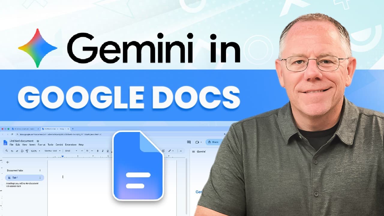 구글 문서에서 Gemini 활용하기: 사이드 패널·하단 바·메뉴 세 가지 방법 총정리 영상 썸네일
