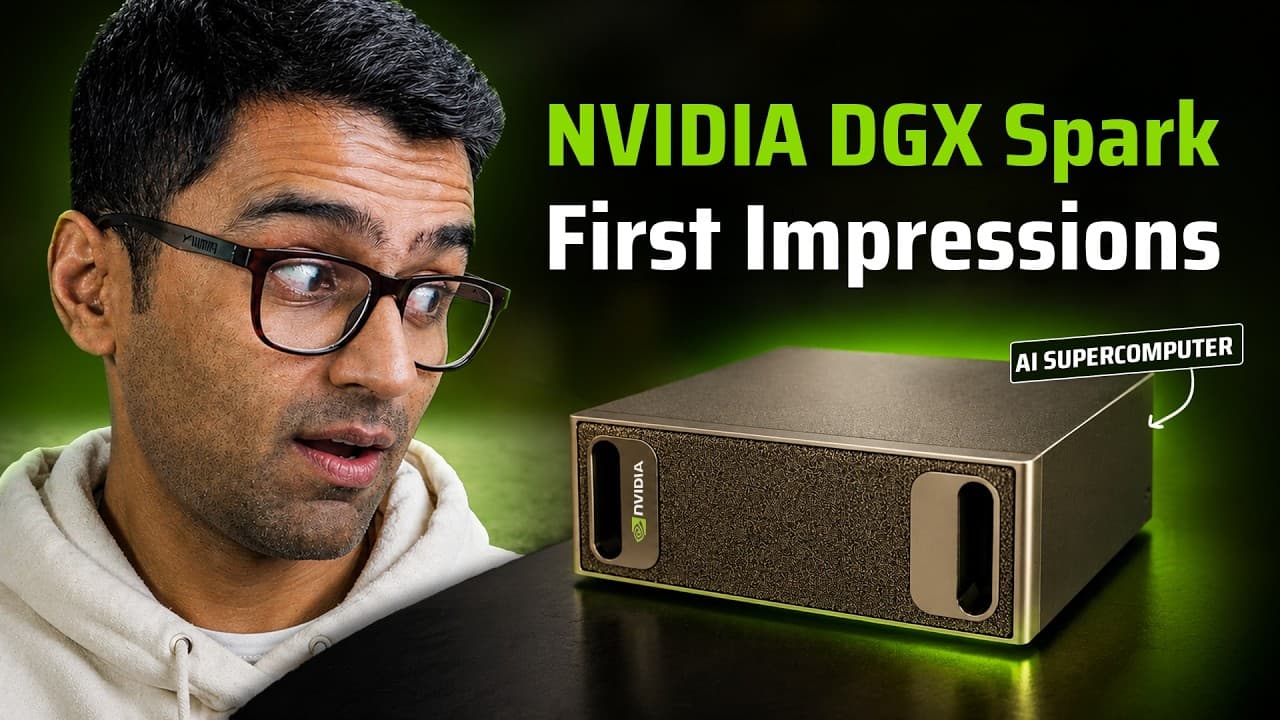 손바닥만 한 AI 슈퍼컴퓨터, 엔비디아 DGX 스파크를 직접 써봤다 영상 썸네일