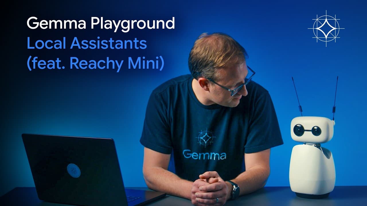 노트북을 넘어 로봇으로 — 오픈소스 로봇 Reachy Mini에서 돌아가는 온디바이스 Gemma 영상 썸네일