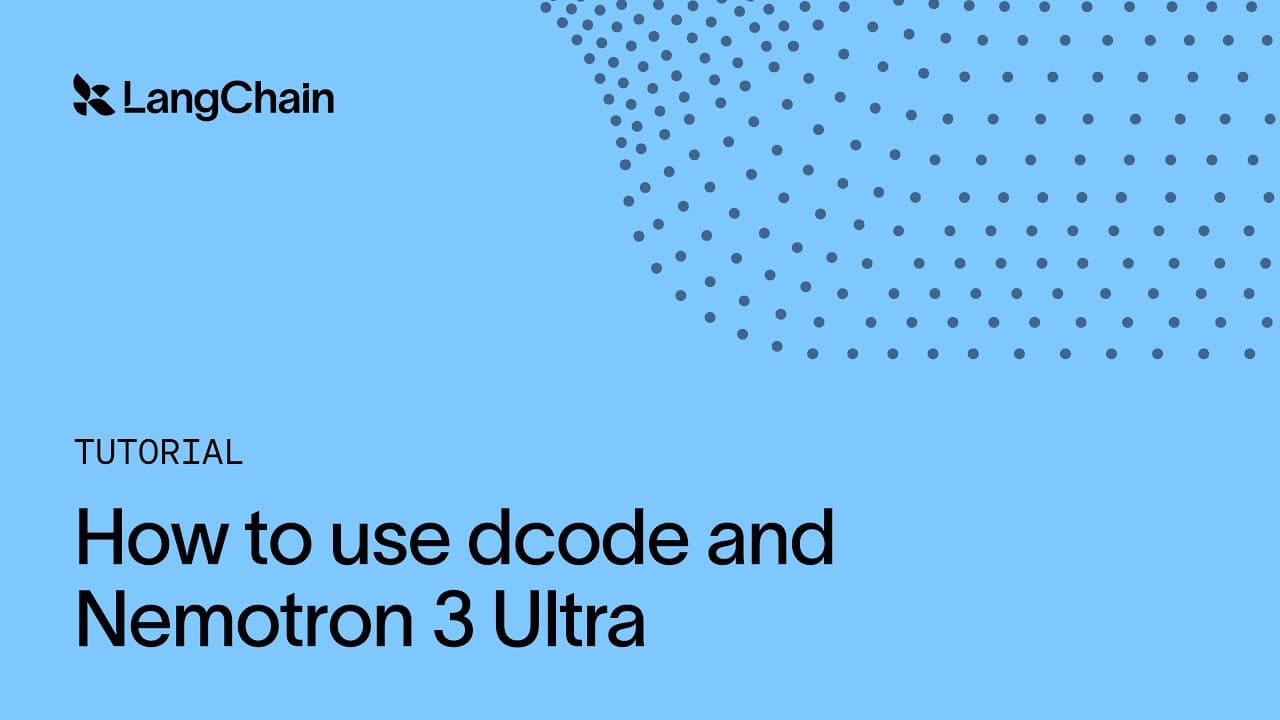 오픈 모델로 코딩 에이전트 돌리기: Nemotron 3 Ultra와 dcode 활용법 영상 썸네일