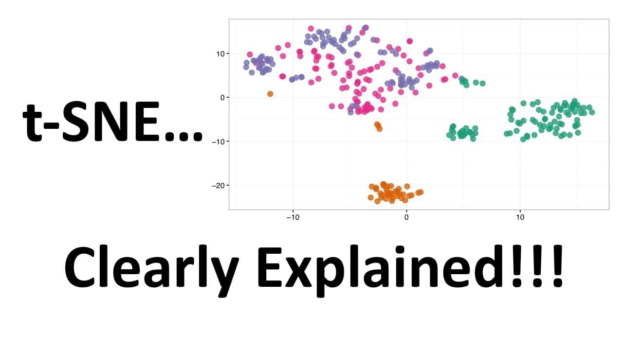 t-SNE 쉽게 이해하기: 고차원 데이터를 한눈에 보이는 지도로 바꾸는 법 영상 썸네일