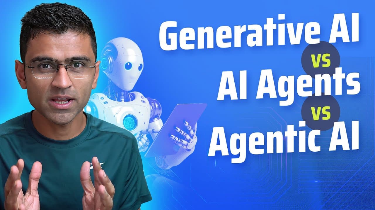생성형 AI·AI 에이전트·에이전틱 AI, 무엇이 어떻게 다를까 영상 썸네일