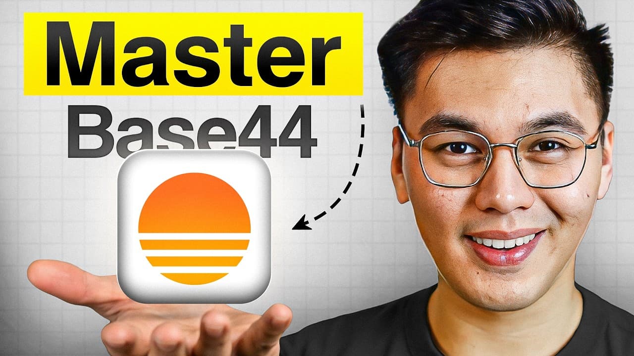 Base44를 '도구'가 아닌 '시스템'으로: 상위 1%의 노코드 앱 설계법 영상 썸네일